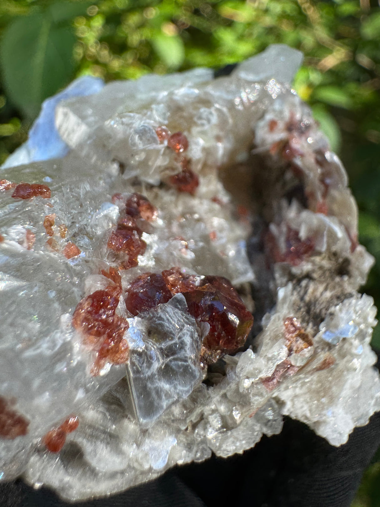 Garnet on Star Mica Specimen - 35g
