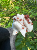 Garnet on Star Mica Specimen - 22g