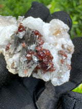 Garnet on Star Mica Specimen - 60g