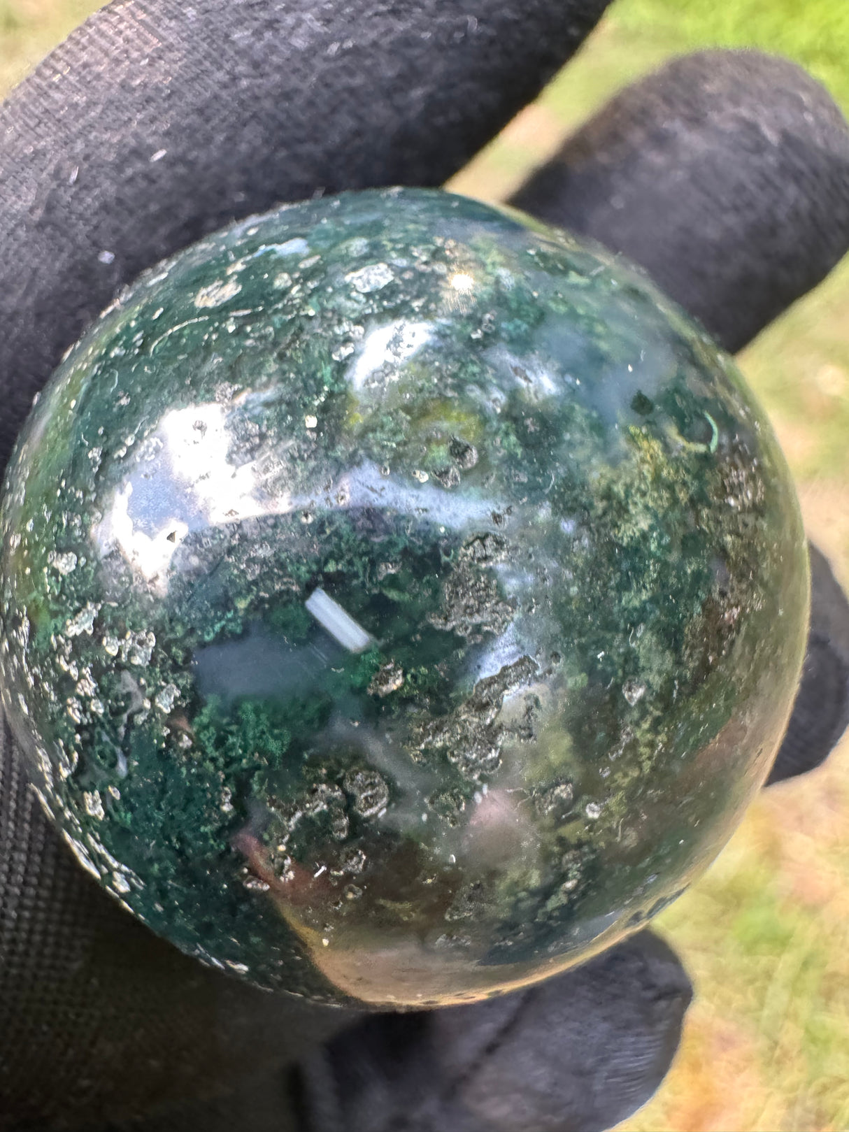 Blue Agate Sphere  - 45g