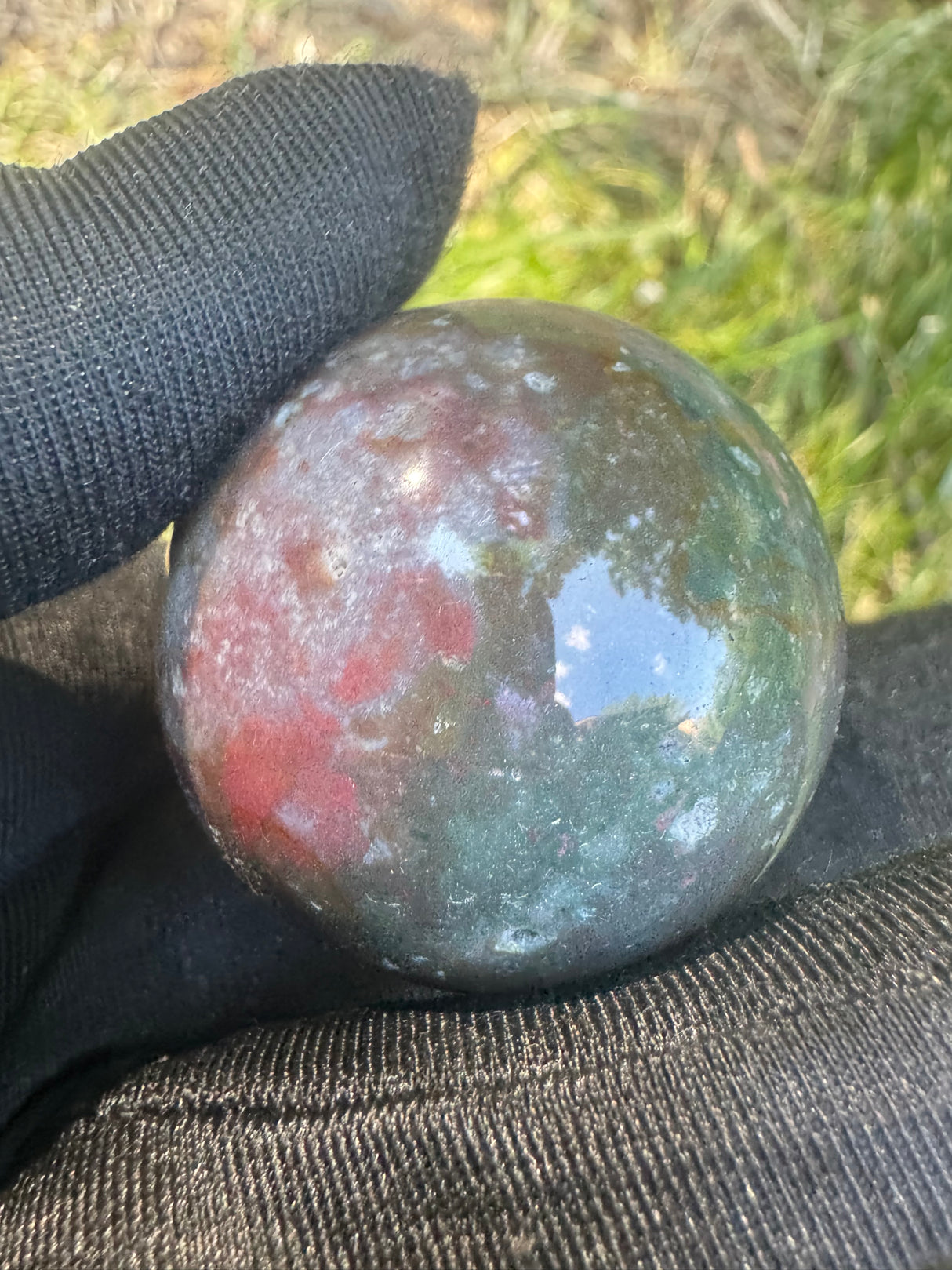 Blue Agate Sphere  - 45g