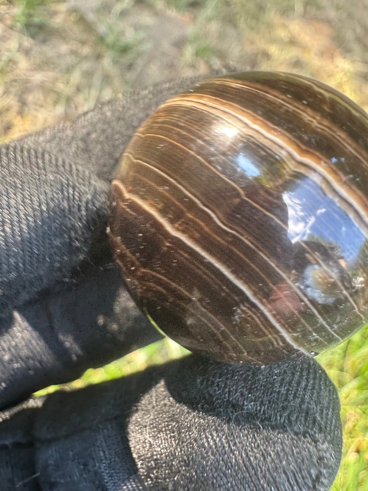 Blue Agate Sphere  - 45g