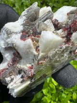 Garnet on Star Mica Specimen - 138g