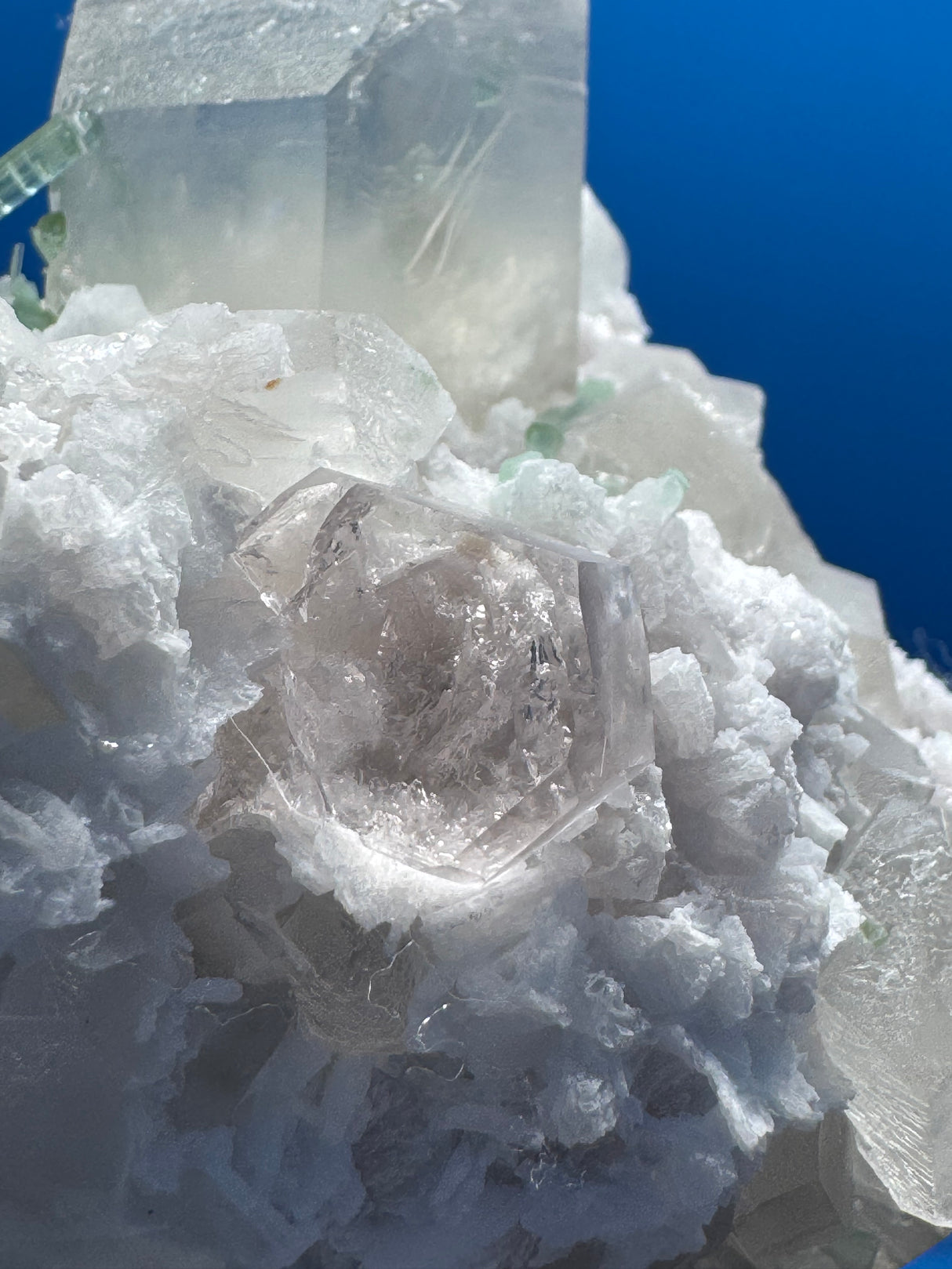 Morganite and Ttourmaline Specimen - 751g