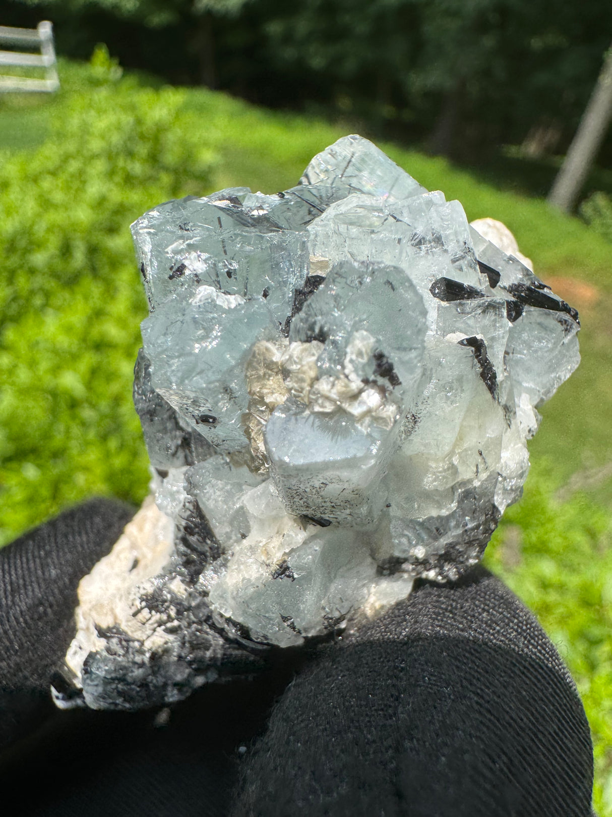 Aquamarine and Tourmaline Specimen - 78g