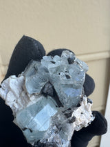 Aquamarine and Tourmaline Specimen - 78g