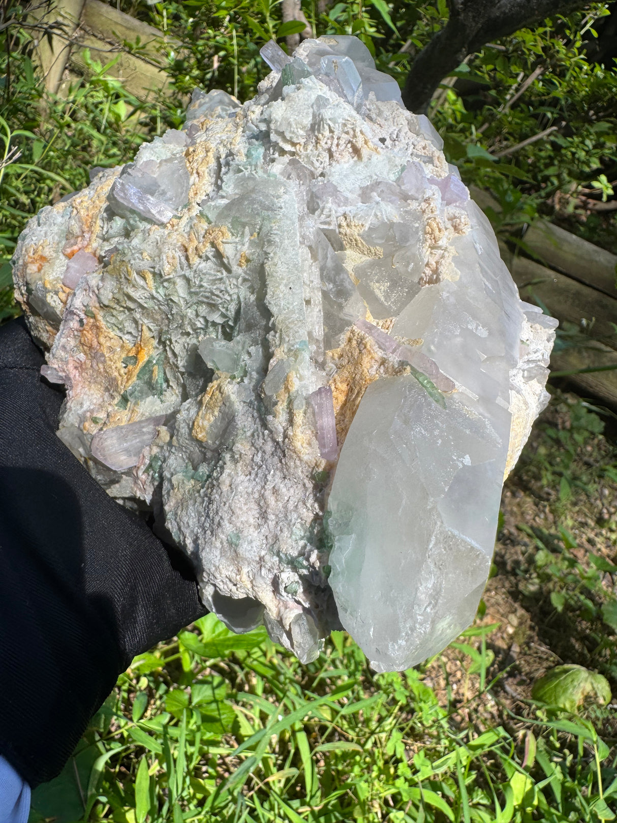 Tourmaline and Kunzite Specimen -  Appx 12kg