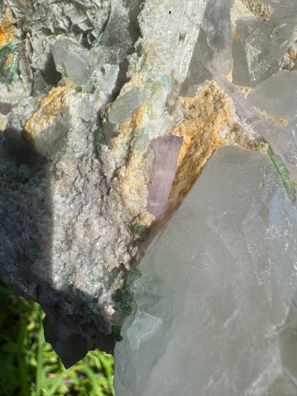 Tourmaline and Kunzite Specimen -  Appx 12kg