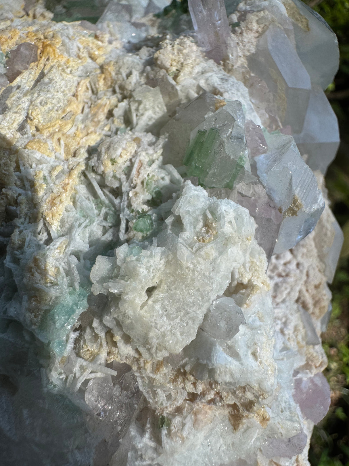 Tourmaline and Kunzite Specimen -  Appx 12kg
