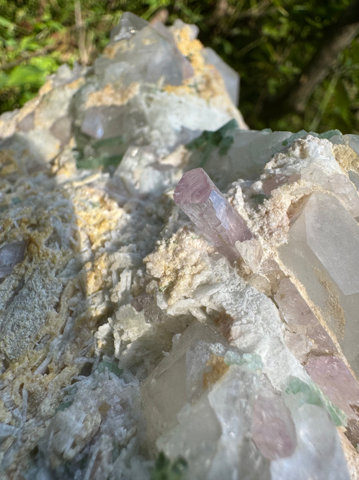 Tourmaline and Kunzite Specimen -  Appx 12kg