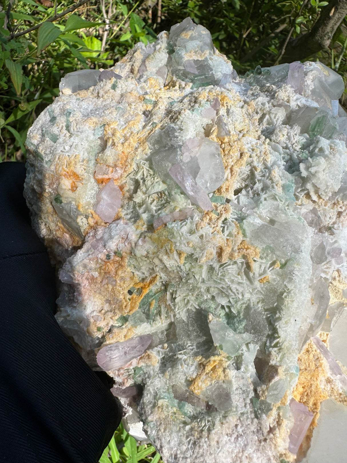 Tourmaline and Kunzite Specimen -  Appx 12kg