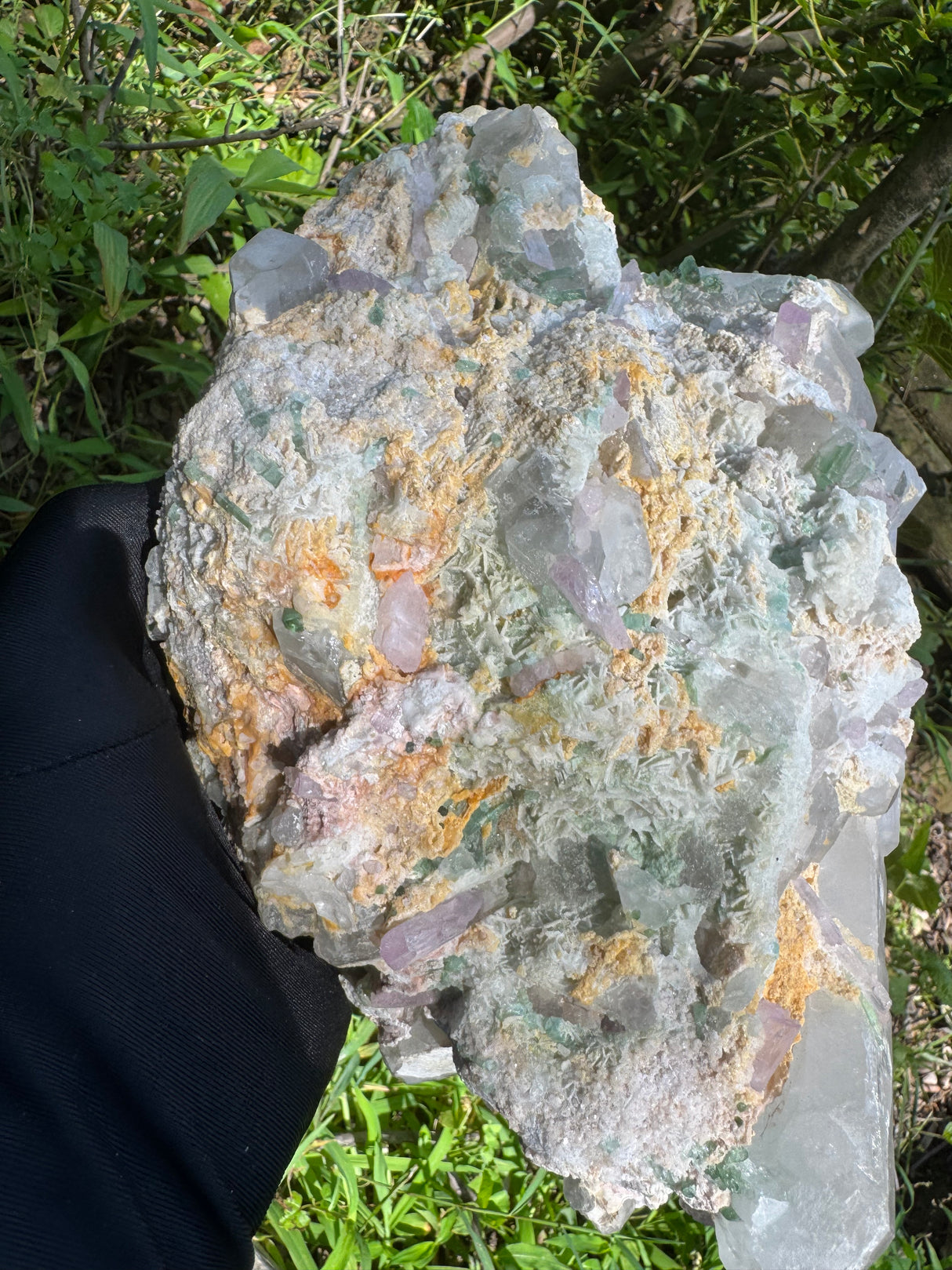 Tourmaline and Kunzite Specimen -  Appx 12kg