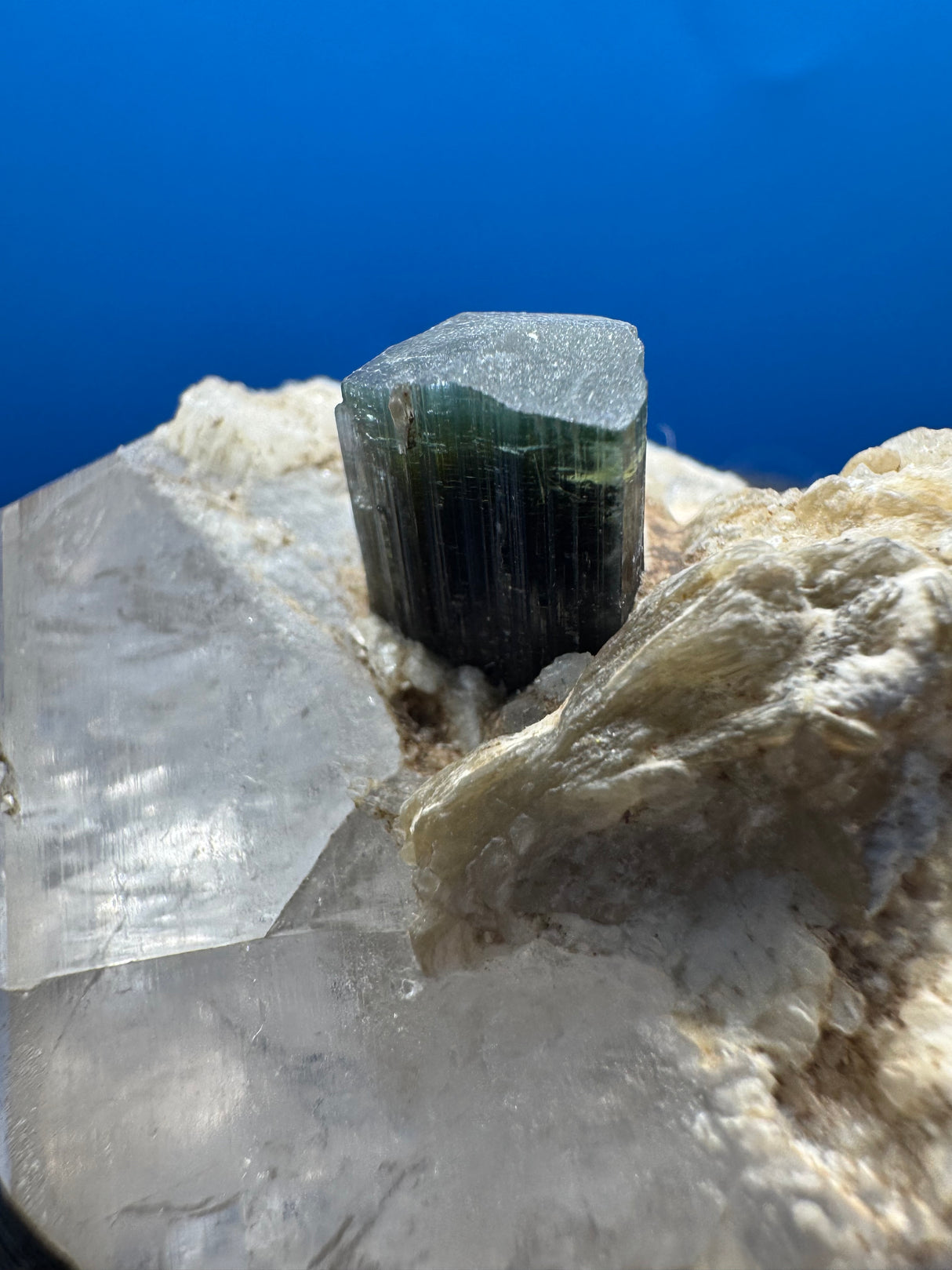 Greencap Tourmaline Specimen - 172g