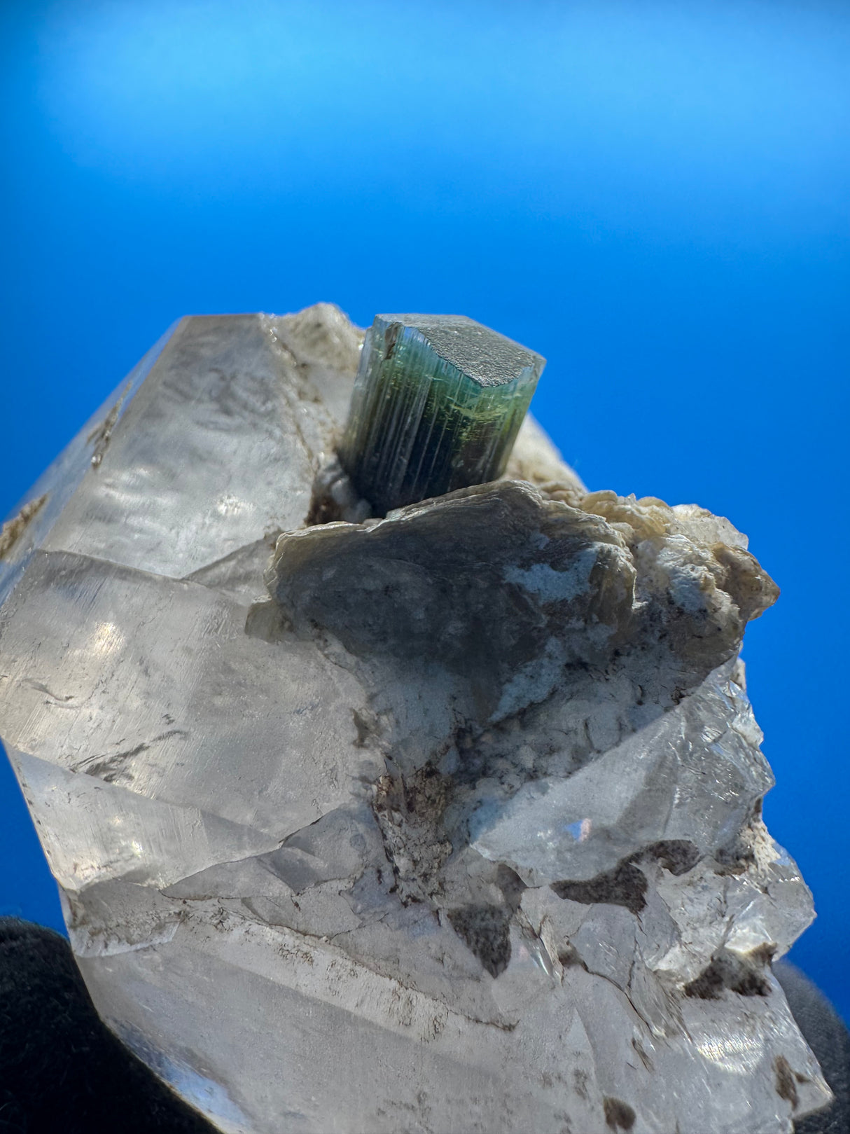 Greencap Tourmaline Specimen - 172g