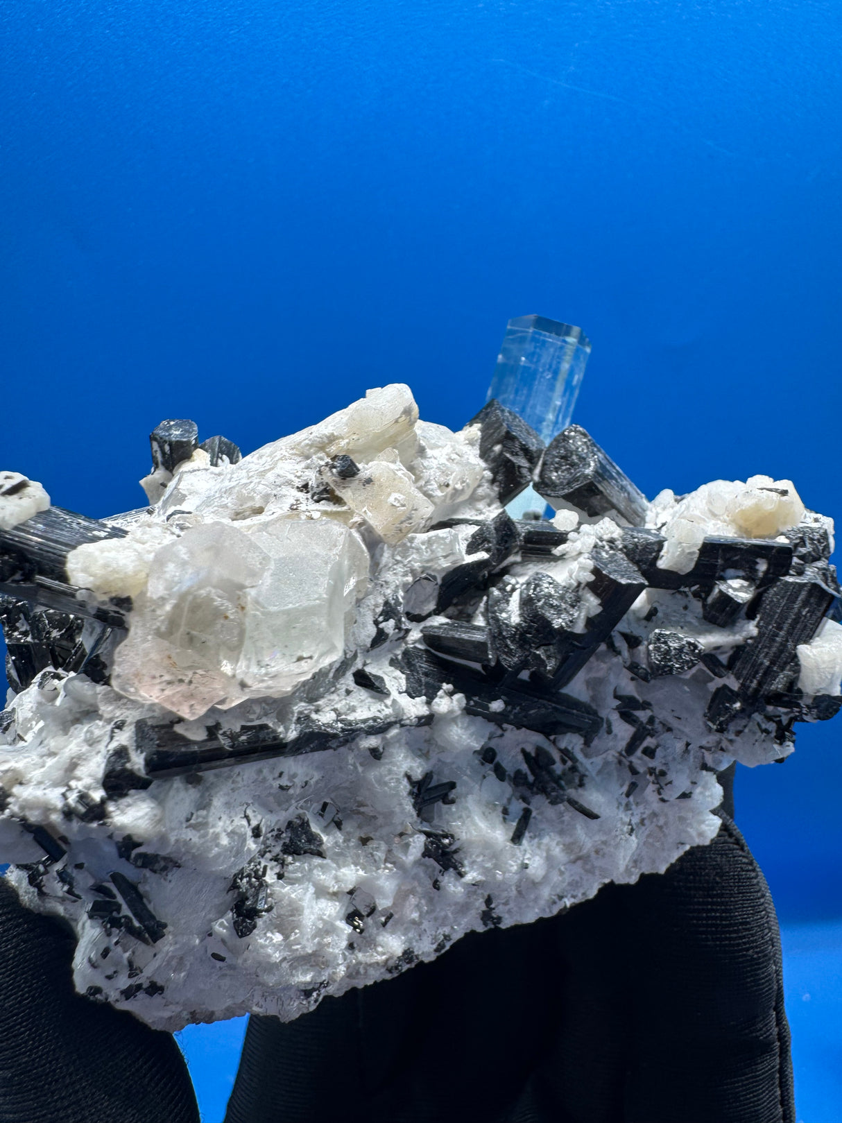 Aquarmarine and Tourmaline Specimen - 230g