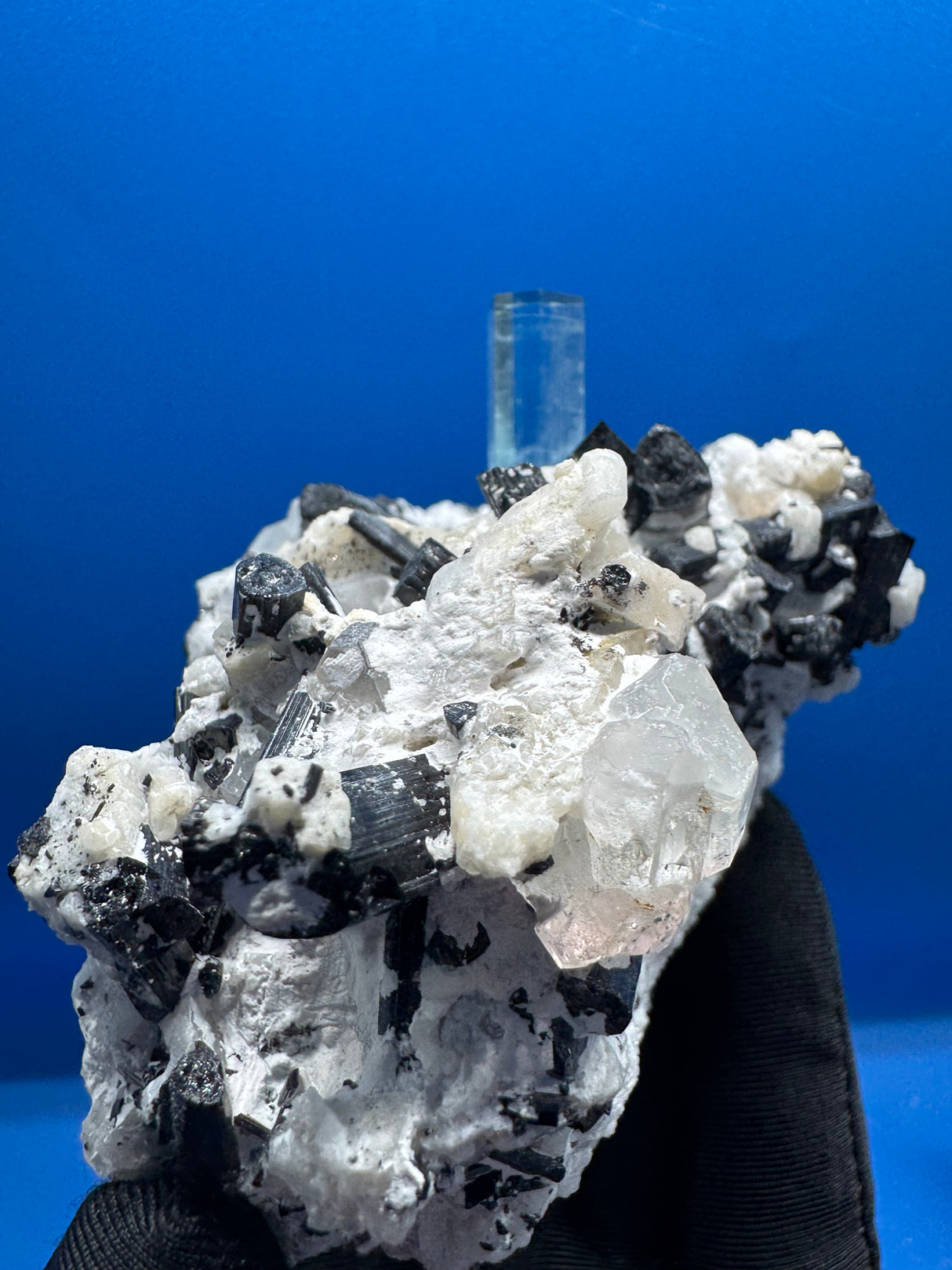 Aquarmarine and Tourmaline Specimen - 230g