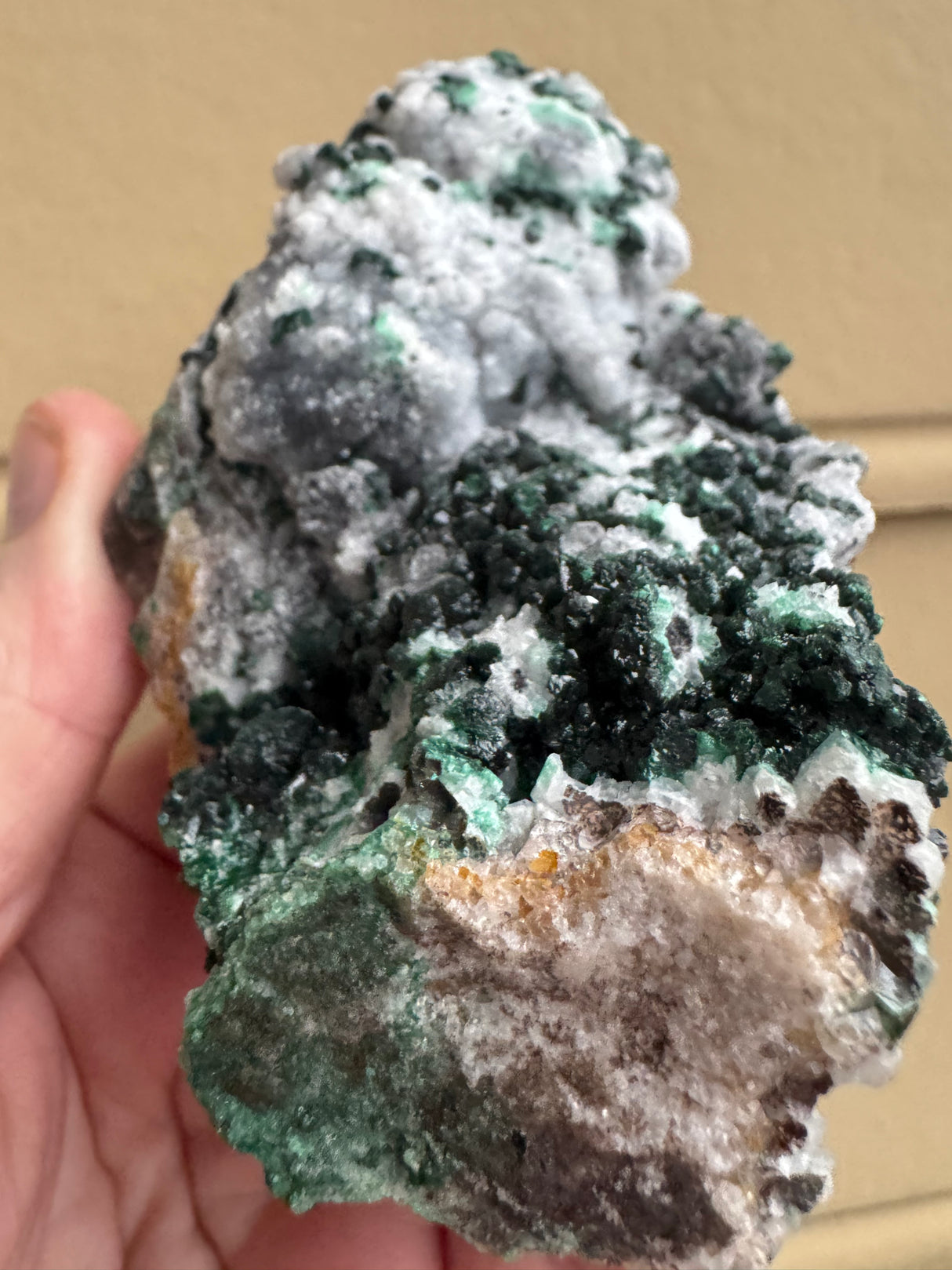 Malachite and Quartz Speciemen - 265g