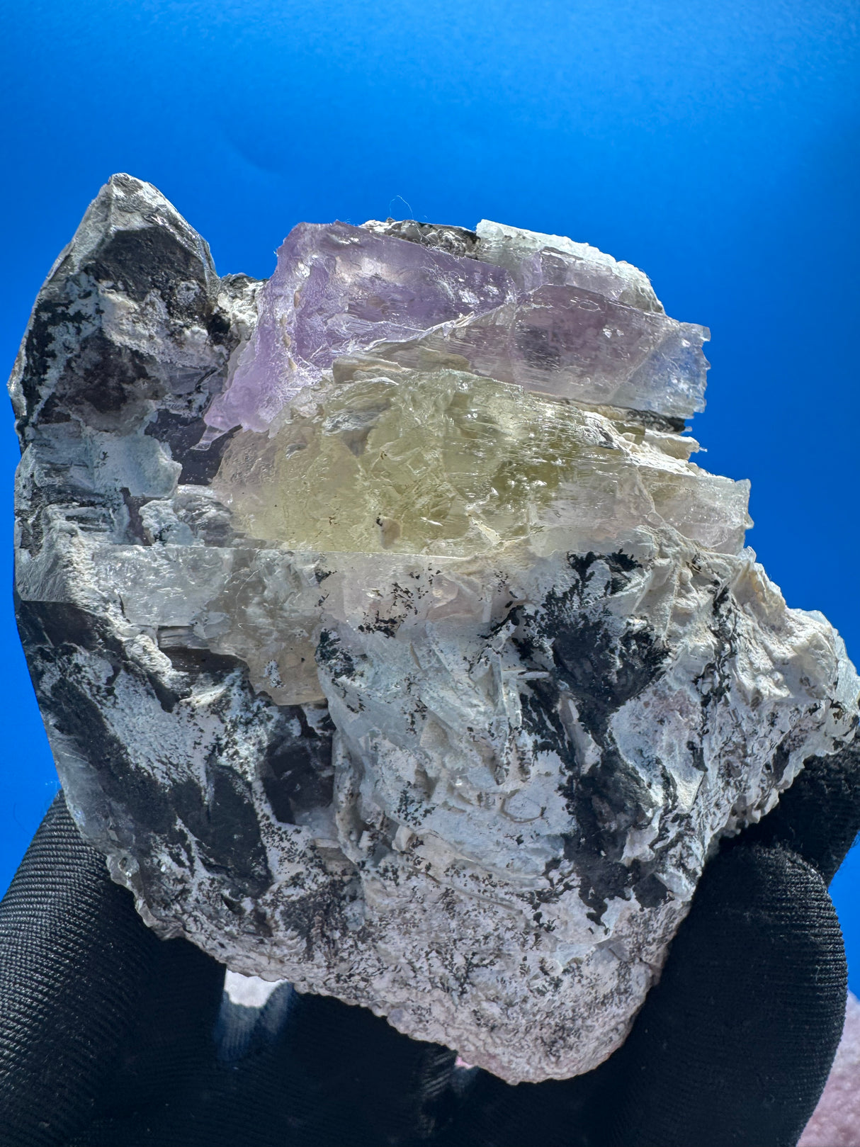 Kunzite and Smoky Quartz Specimen - 359g