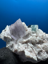 Kunzite and Tourmaline Specimen - 132g
