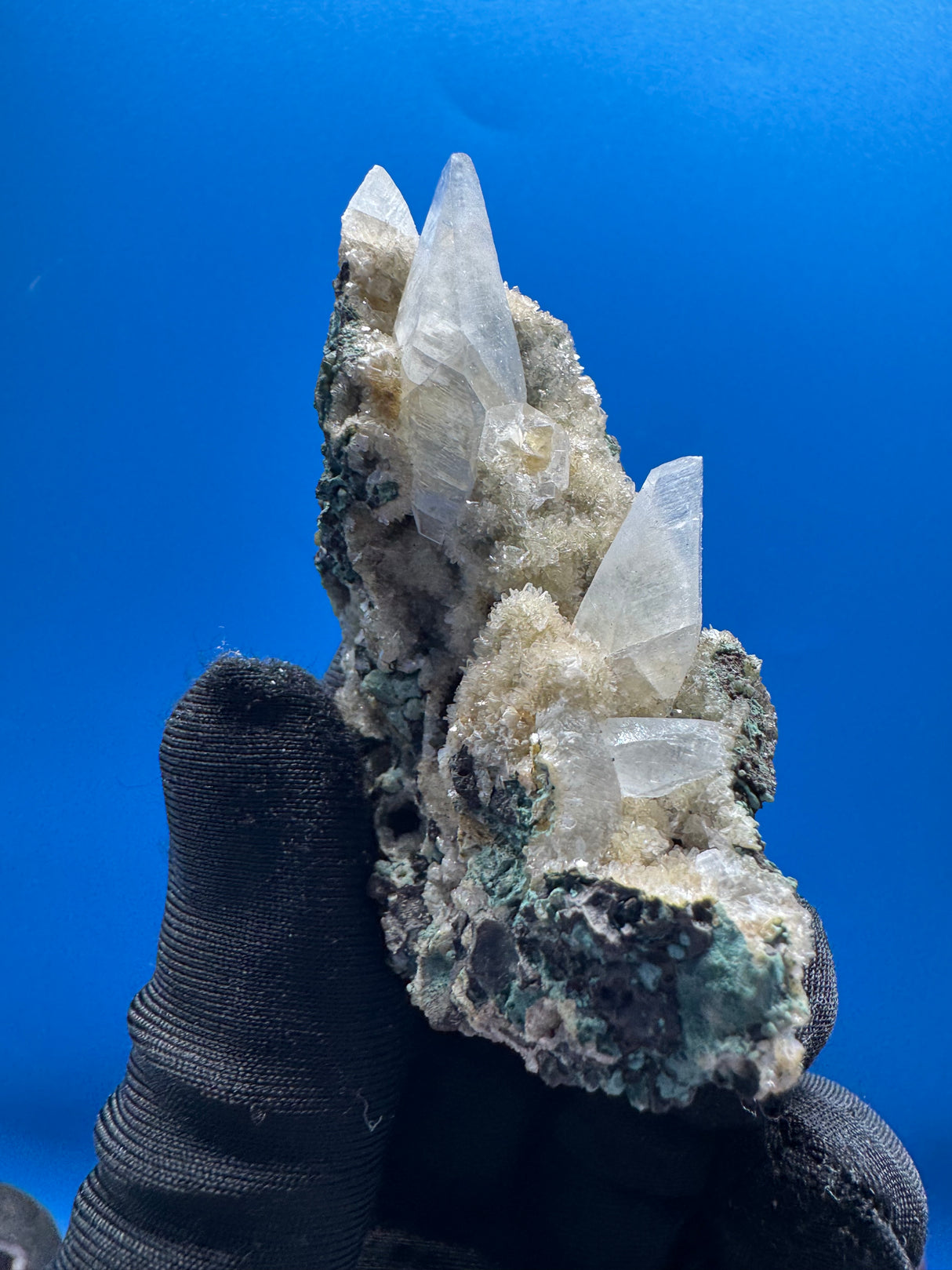 Dogtooth Calcite and Okenite Specimen - 49g