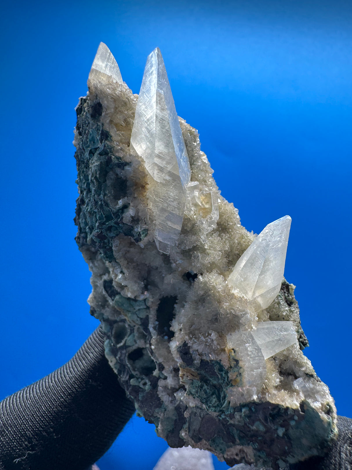 Dogtooth Calcite and Okenite Specimen - 49g