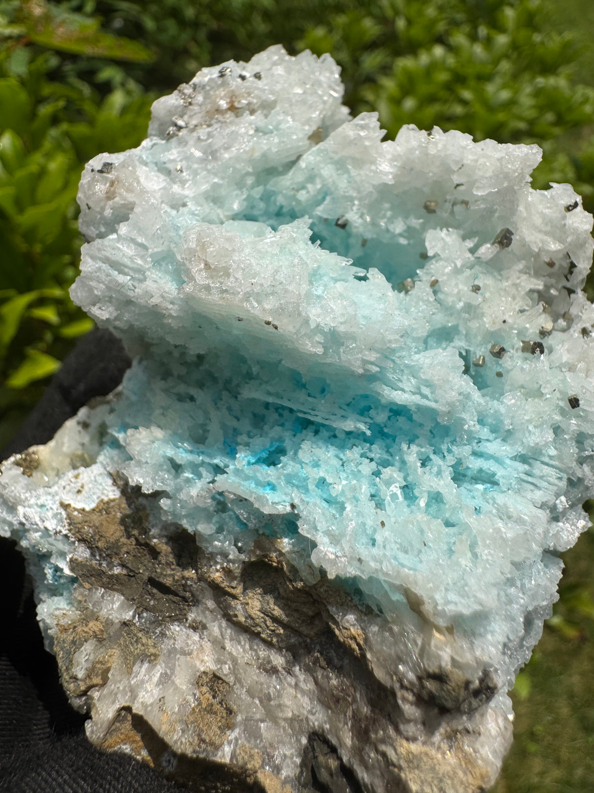 Gibbsite, Quartz and Pyrite Specimen - 309g