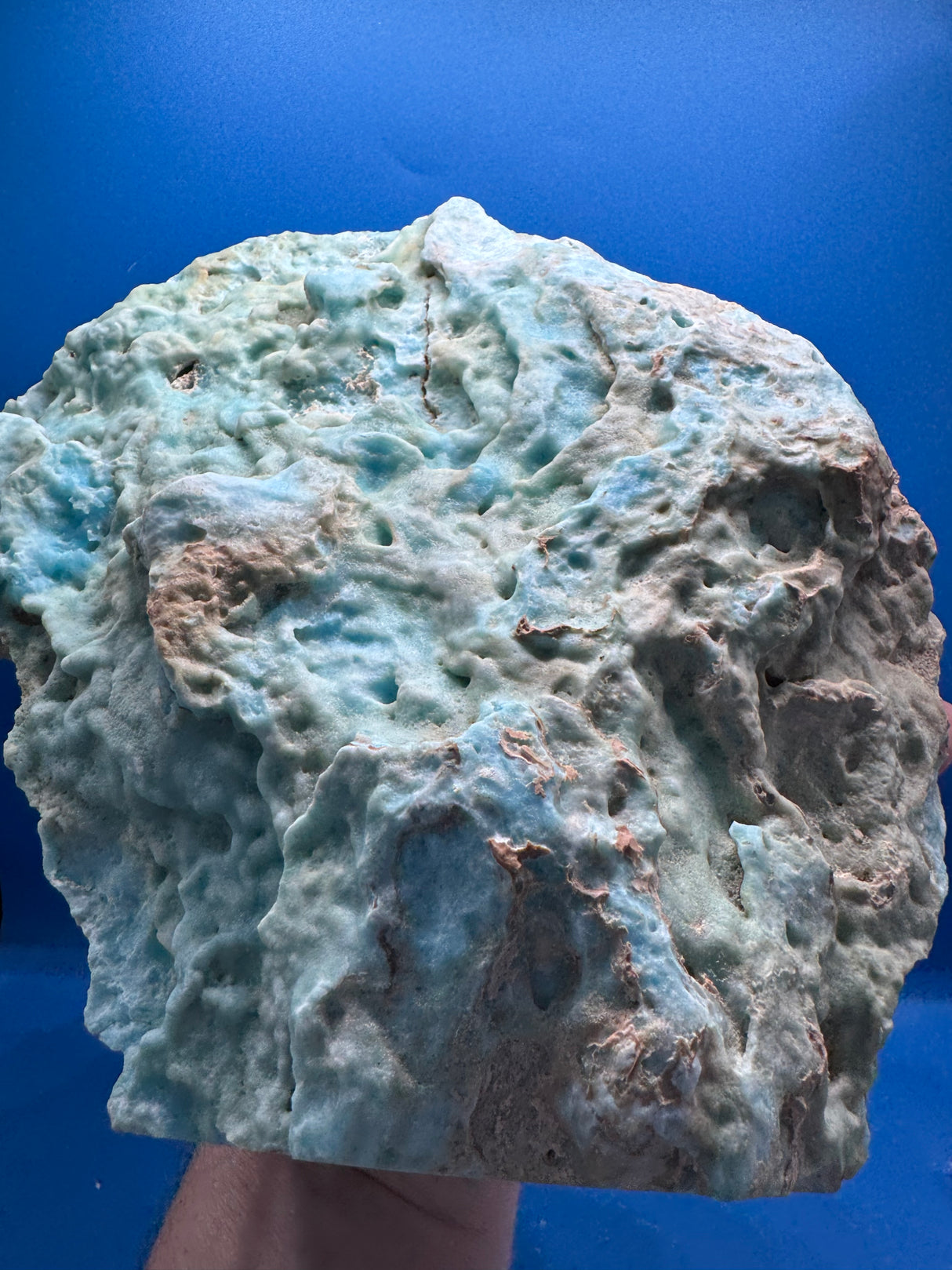 Blue Aragonite Specimen - 3577g
