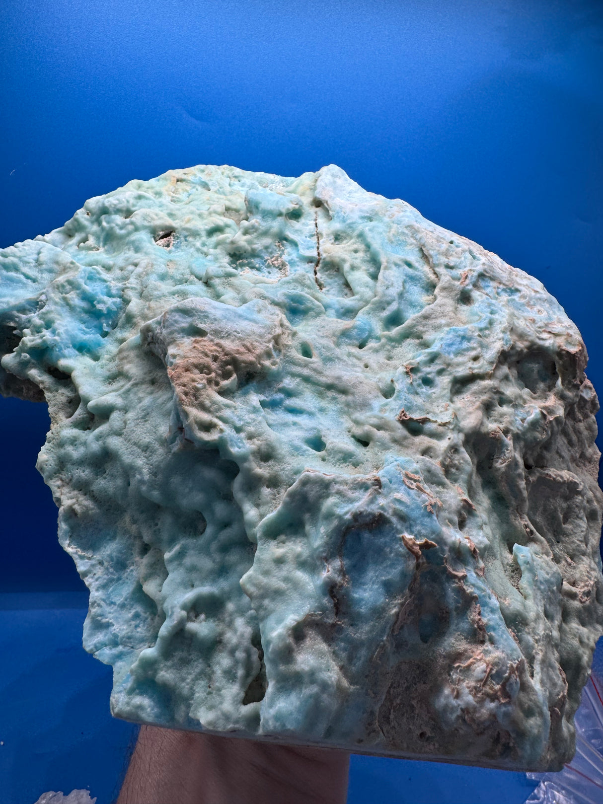 Blue Aragonite Specimen - 3577g