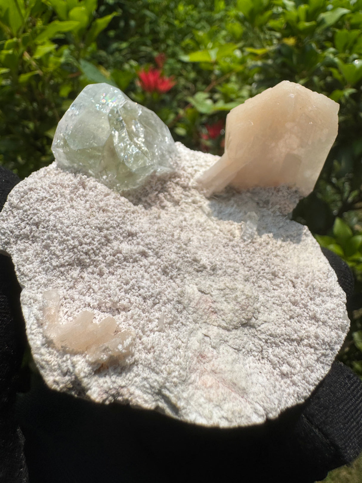 Apophyllite and Stilbite Specimen - 220g