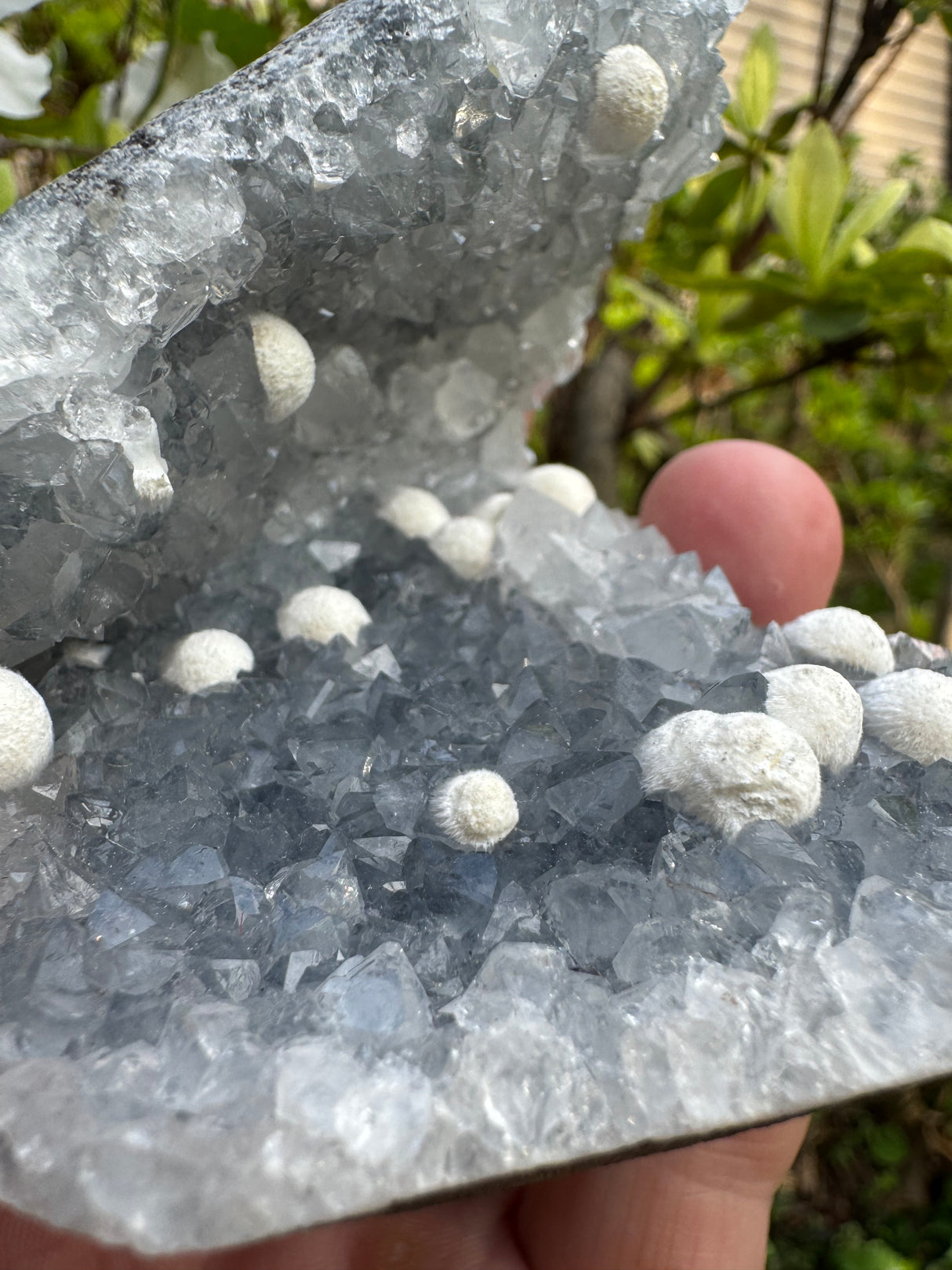 Blue Chalcedony & Okenite Specimen - 265g