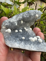 Blue Chalcedony & Okenite Specimen - 265g