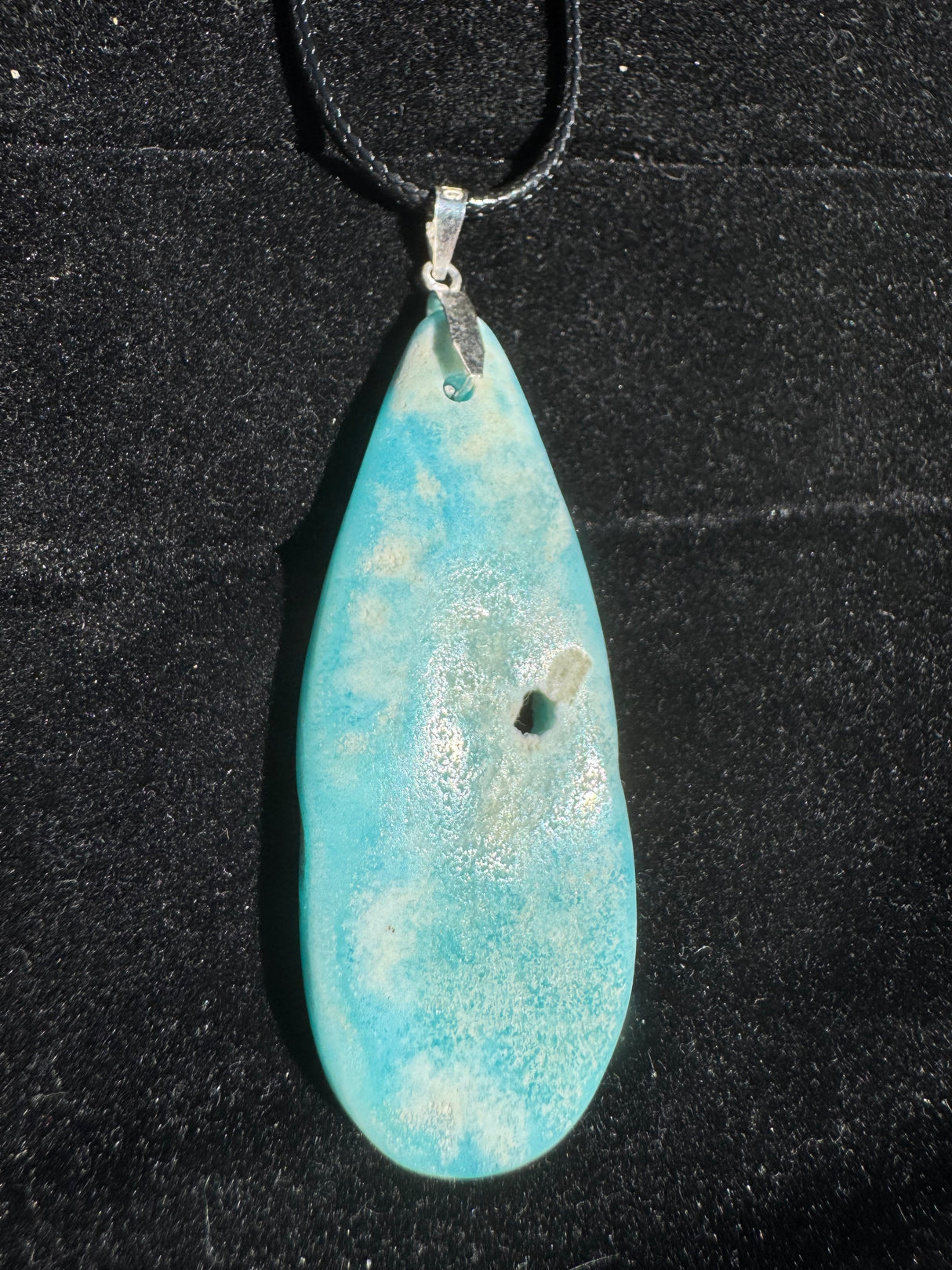 Blue Aragonite Necklace – 12g