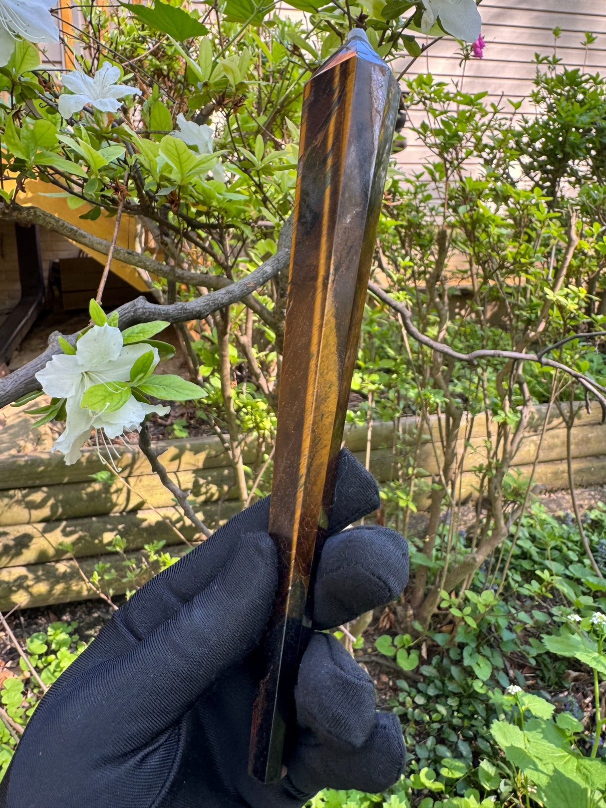 Tigers Eye Polished Wand - 243g
