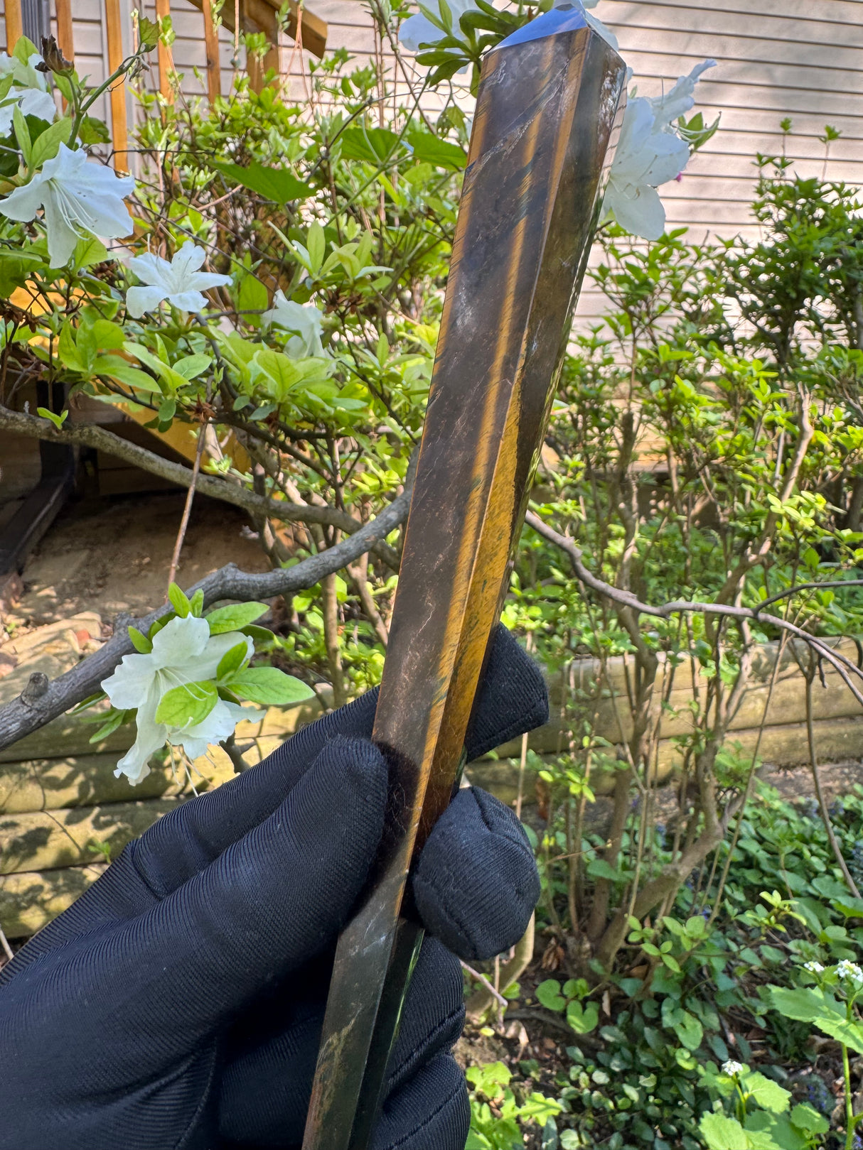 Tigers Eye Polished Wand - 243g