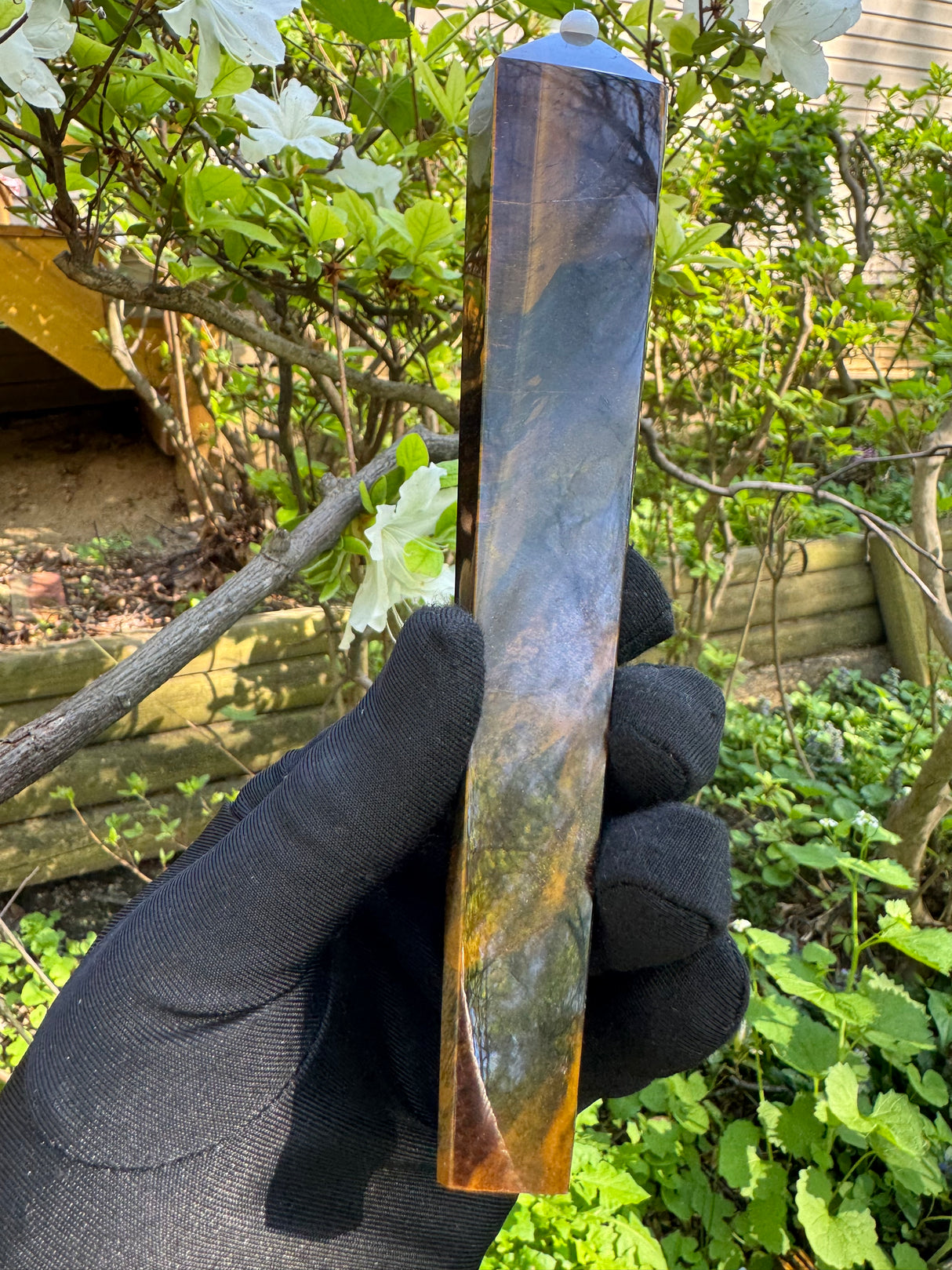 Tigers Eye Polished Wand - 322g