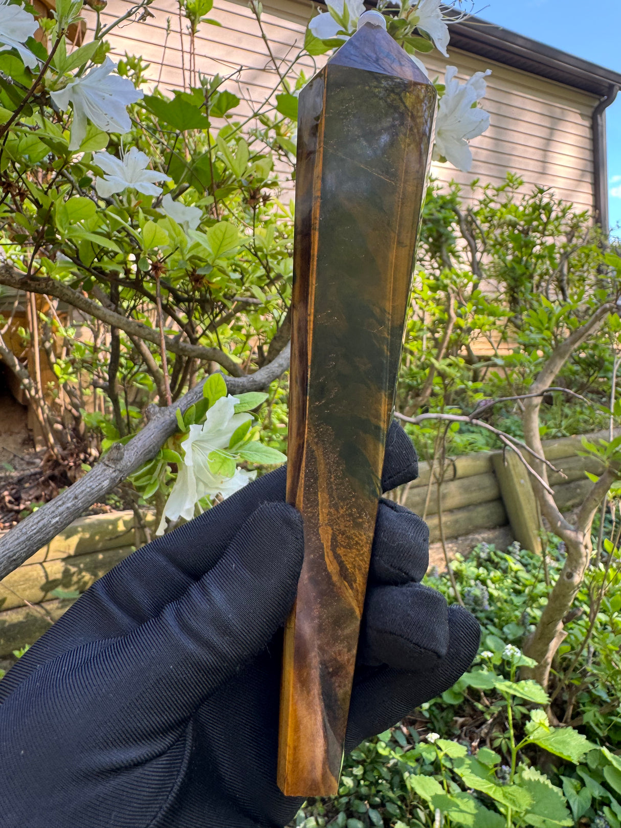 Tigers Eye Polished Wand - 322g