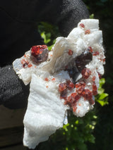 Garnet on Star Mica Specimen - 48g