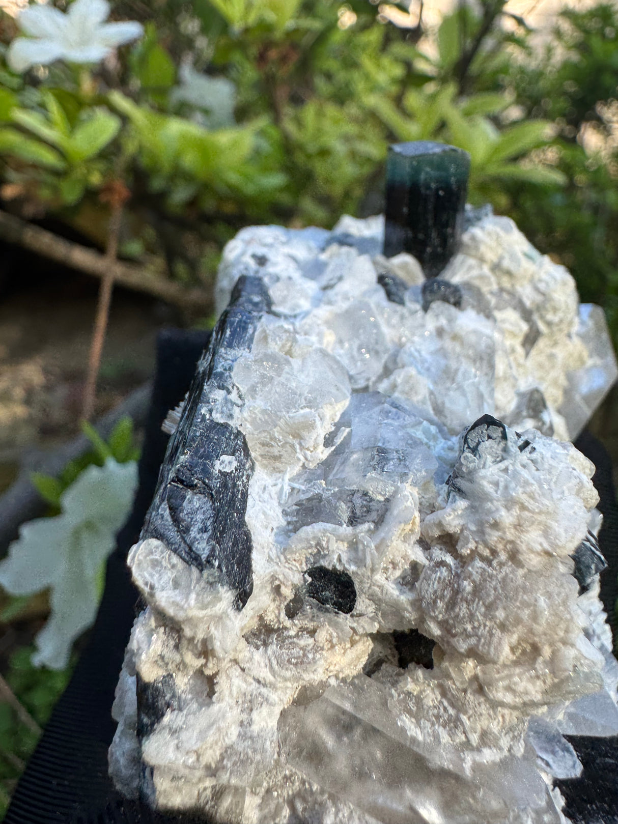 Blue Cap Tourmaline Specimen - 341g