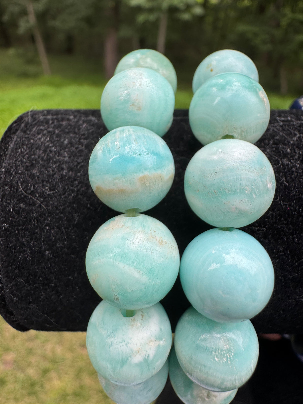 Blue Aragonite Bracelet – 35g