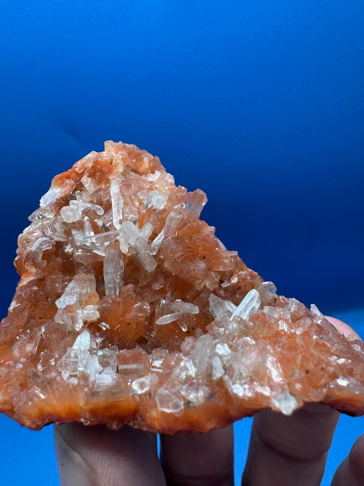 Red Heulandite with Stilbite – 43g