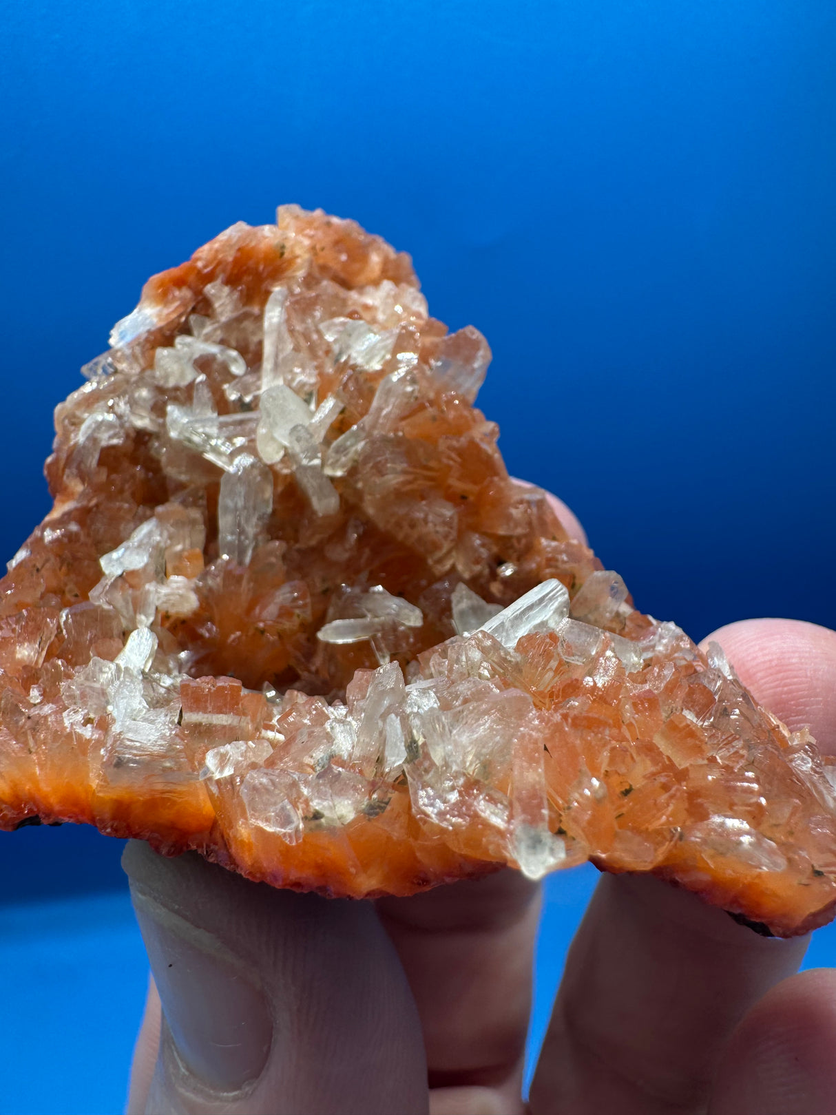 Red Heulandite with Stilbite – 43g