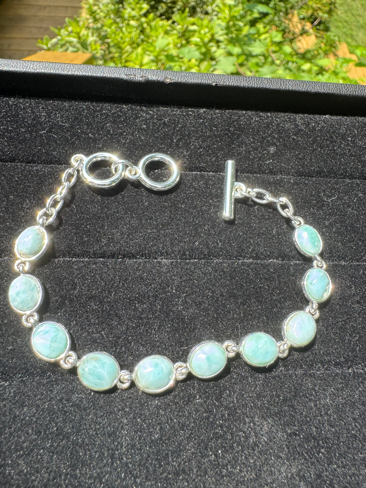 Larimar Silver Bracelet - 19g
