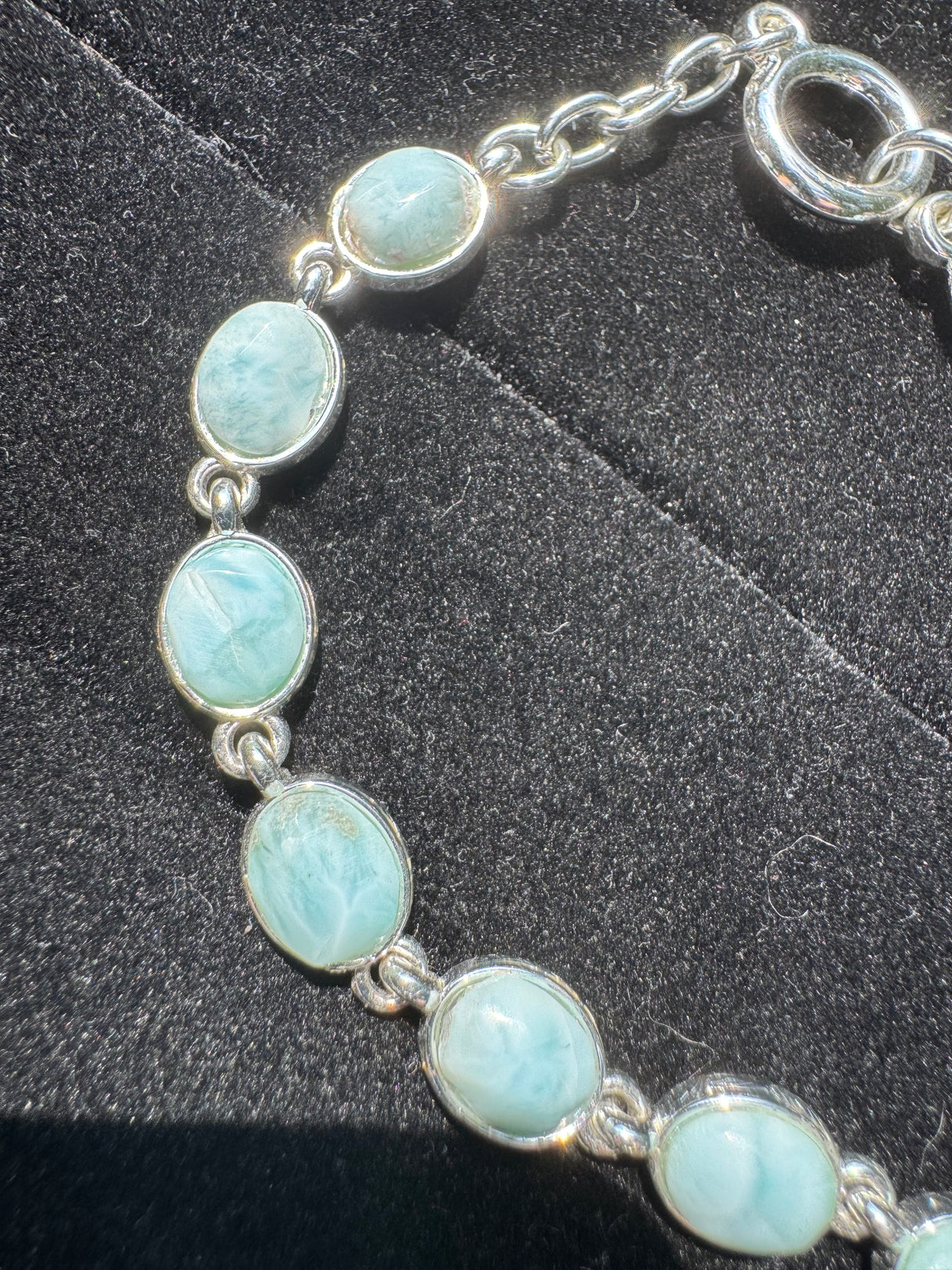 Larimar Silver Bracelet - 19g