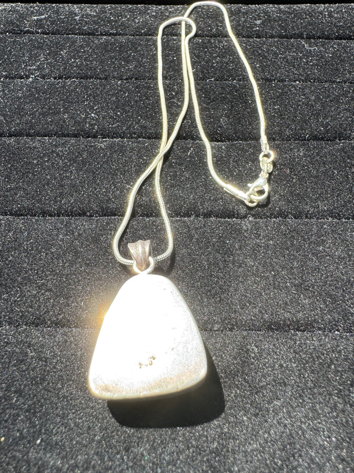 Larimar Silver Pendant Neckalce - 25g
