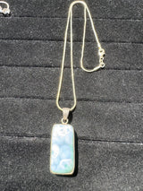 Larimar Silver Pendant Neckalce - 25g