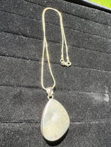 Larimar Silver Pendant Neckalce - 25g