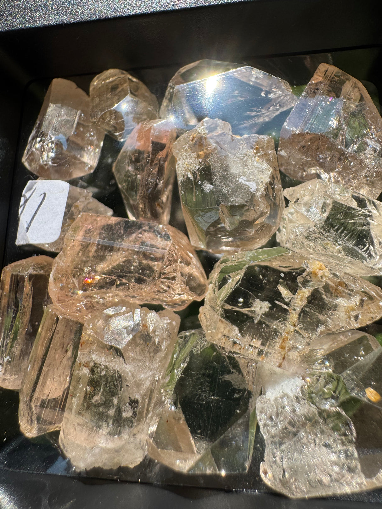 Topaz Crystals Lot w/ case - 57g