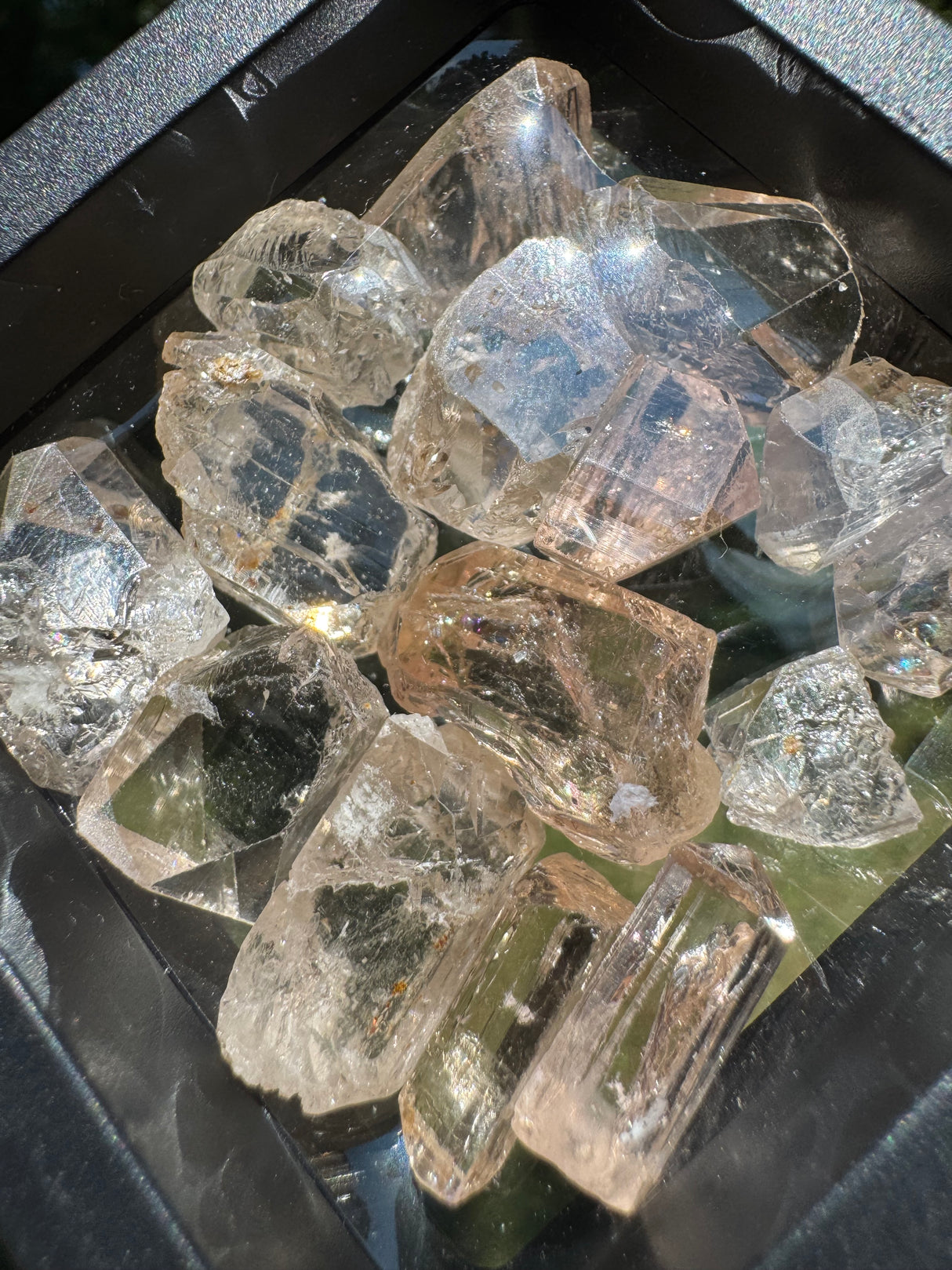 Topaz Crystals Lot w/ case - 57g