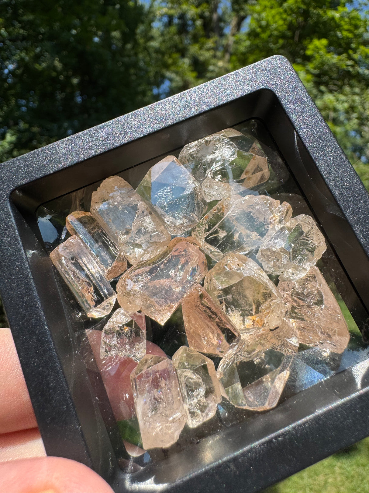 Topaz Crystals Lot w/ case - 57g