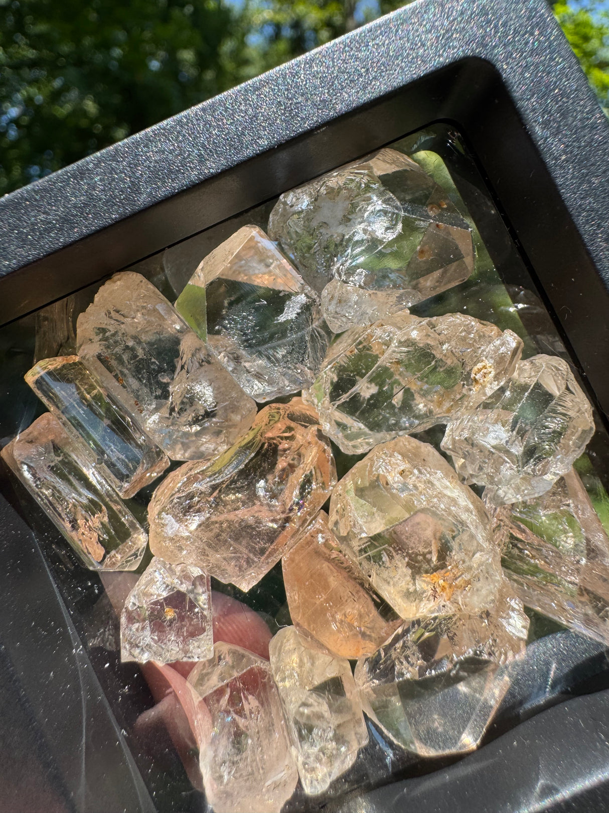 Topaz Crystals Lot w/ case - 57g